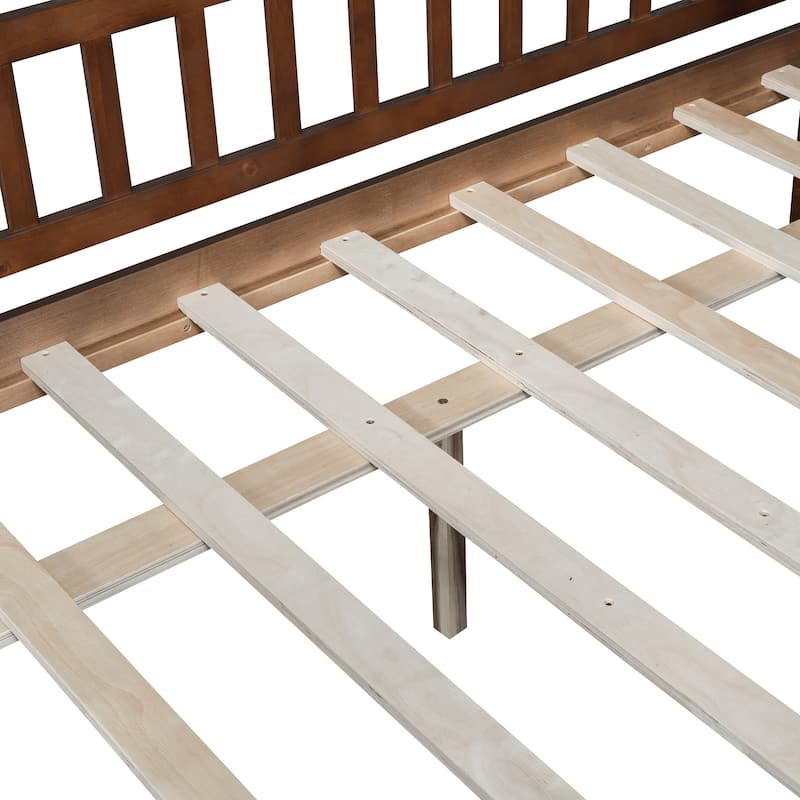 Full Size Modern Pine Daybed with Storage Drawers