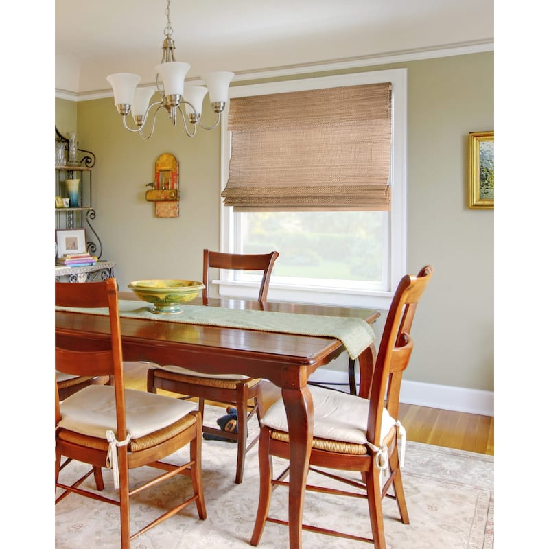 Chicology Light Filtering Cordless Natural Woven Bamboo Window Shade