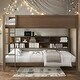 preview thumbnail 19 of 32, Queen over Queen Bunks Platform Bed with Storage Cabinets and USB Ports