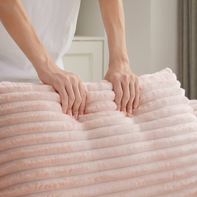 Oversized Corduroy Chaise Lounge Chair, Floor Sleeper Sofa with Pillow, No Assembly Required