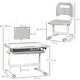 preview thumbnail 6 of 8, Kids Desk and Chair Set, School Study Desk with USB Light, Storage Drawer for Writing, Activities, Arts, or Crafts - Gray