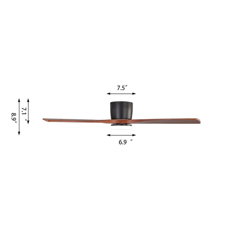 48In 3Blade Dc Motor Indoor Ceiling Fan With Light Kit And Remote
