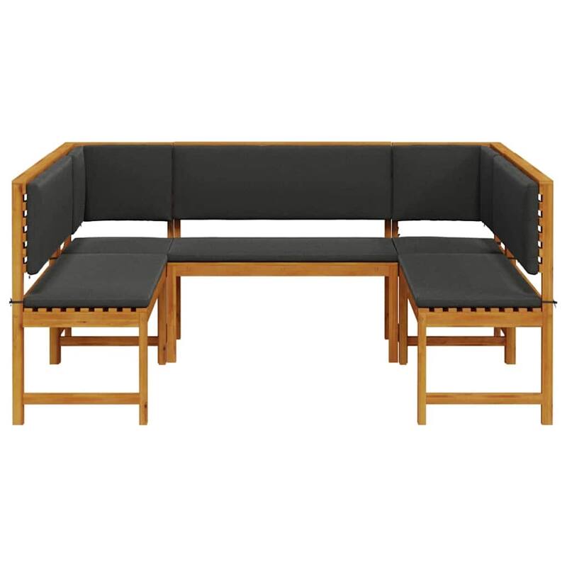 vidaXL Garden Bench Set Brown solid acacia wood - 20 x 35 x 30