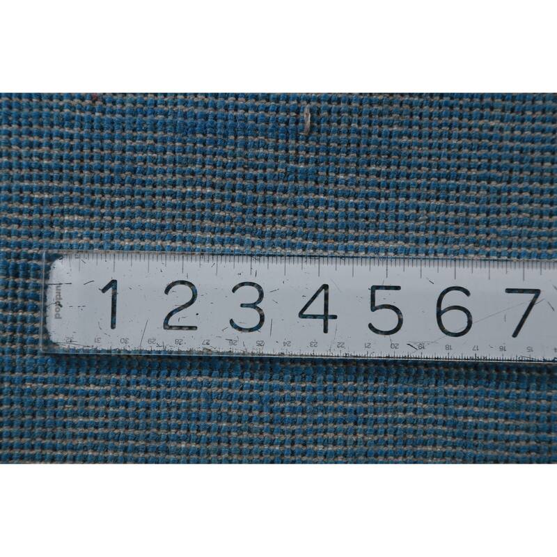 Hand Knotted Oriental 100% Wool Carpet Modern Solid Navy Blue & Blues Gabbeh Area Rug - 13' 10'' X 10' 2''