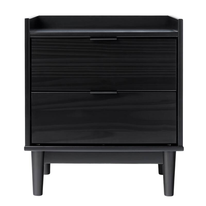 Middlebrook Designs Mid-Century 2-Drawer Solid Wood Nightstand