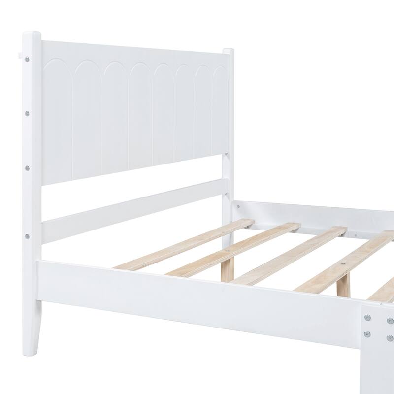 Vintage Style Platform Bed Frame