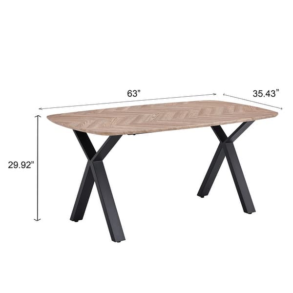 63 inch Dining Table Set for 4-6 People - Bed Bath & Beyond - 40736869