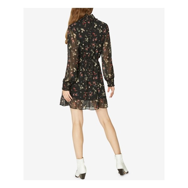 long sleeve mini party dress