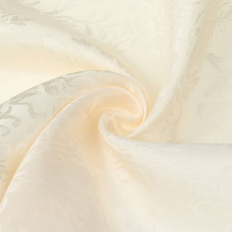 6 Pack Elegance Napkins, Printed Floral Napkins for Party, Kitchen and Holiday - 19x19 Inch - Beige
