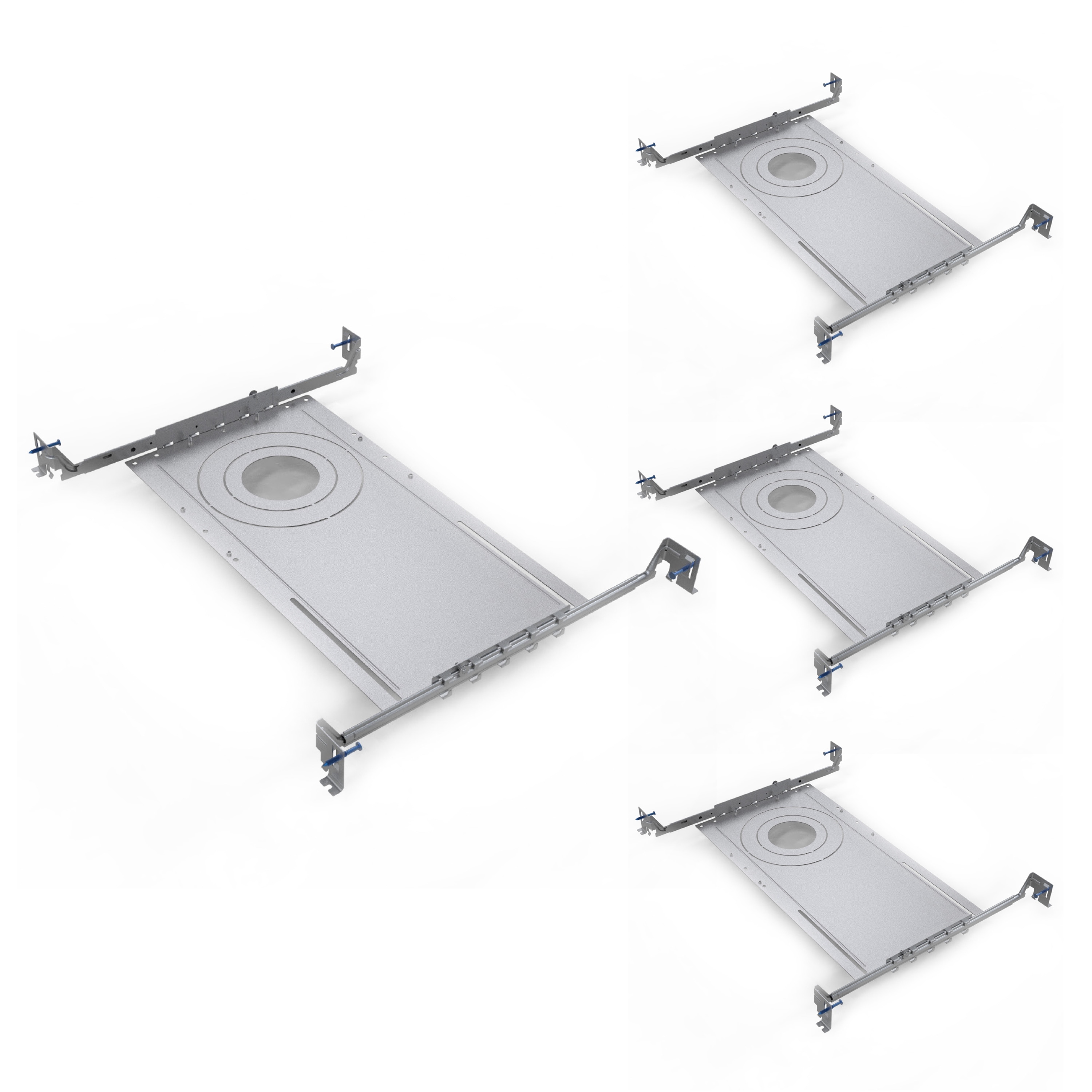Bulbrite Pack of (4) 24" Metal Mounting Bracket for 3/4/6" Recessed Downlights - Recessed Downlights