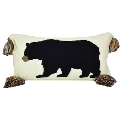 Donna Sharp Black Bear Polyester Decor Pillow