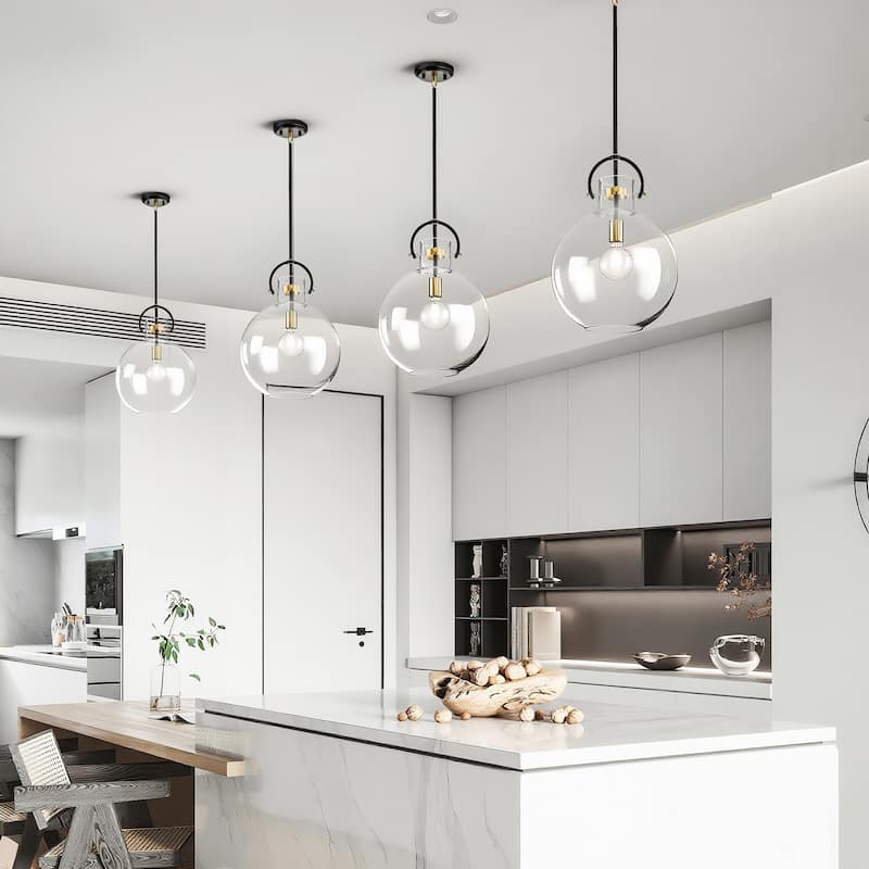 Oil Rubbed Bronze and Antique Gold 1-light Pendant