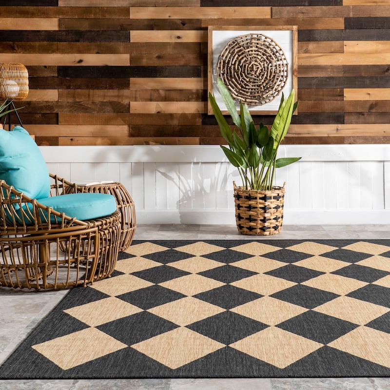 Nuloom Sabina Diamond Trellis Indoor/Outdoor Area Rug