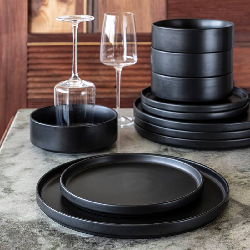over&back Stackable 25oz Semi-Matte Stoneware Cereal Bowls