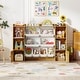 preview thumbnail 13 of 42, Costway Kids Toy Storage and Bookshelf with 8 Boxes Open Shelves & 2 - See Details