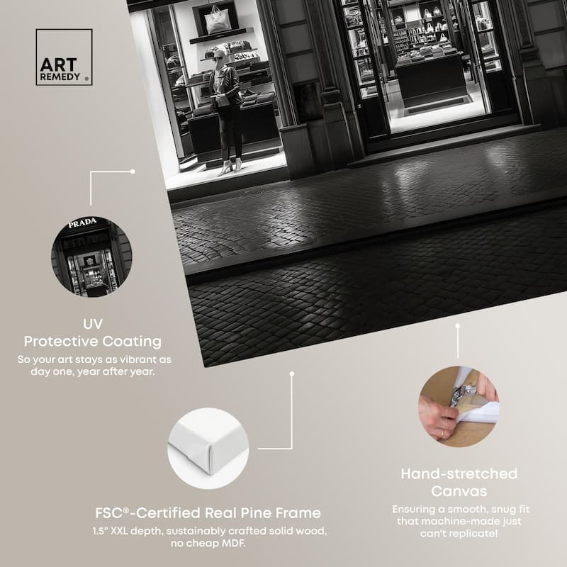 Fashion Presence Canvas by Art Remedy, Gallery Wrapped