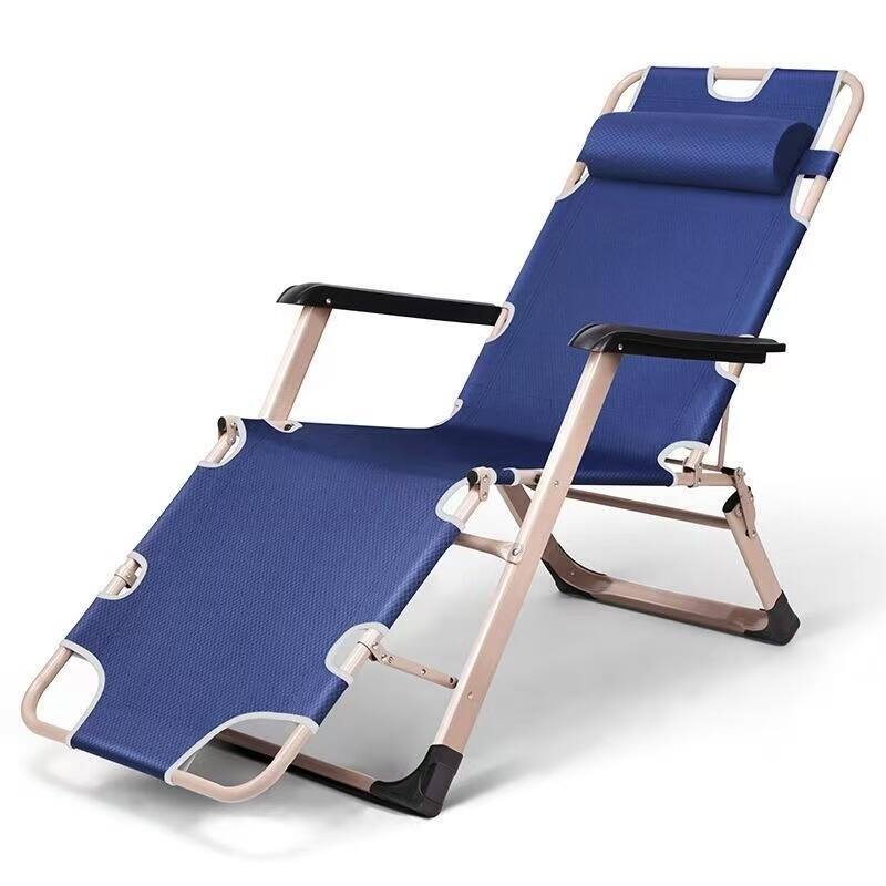 Foldable Outdoor Chaise Lounge Chair with 4-Position Adjustable Backrest, Water-Resistant Recliner Chair