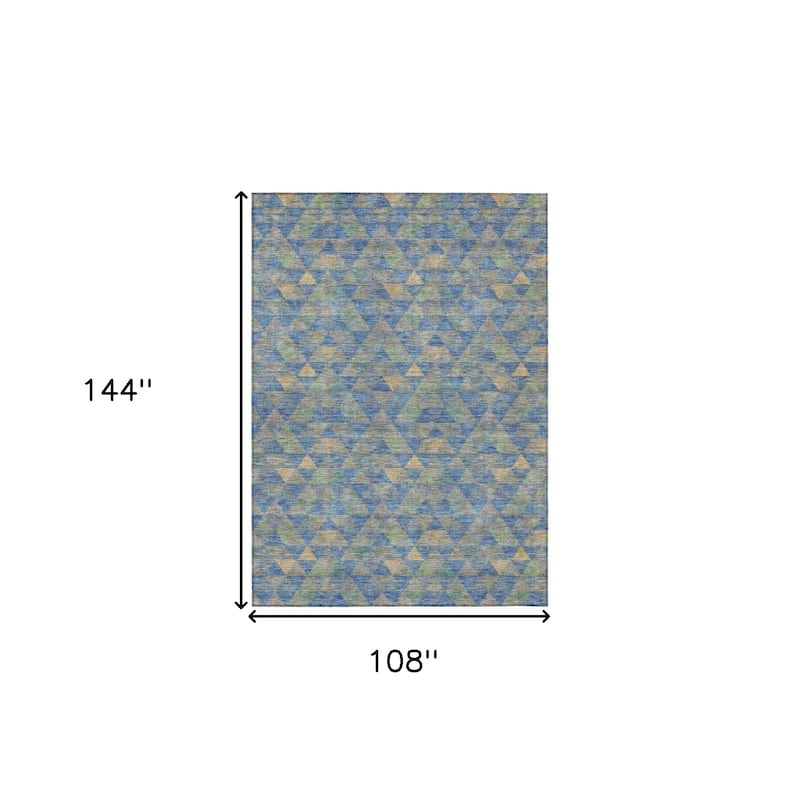 HomeRoots Geometric Transitional Rectangle Outdoor Rug