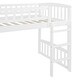 preview thumbnail 10 of 12, Twin Loft Bed with Slide and Reversible Ladder, Wooden Frame with Guardrails and Open Underbed Play Space