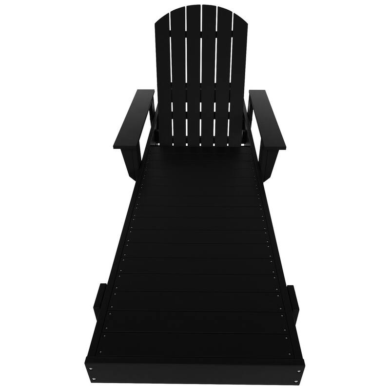 Polytrends Altura Poly Eco-Friendly All Weather Reclining Chaise Lounge with Arms