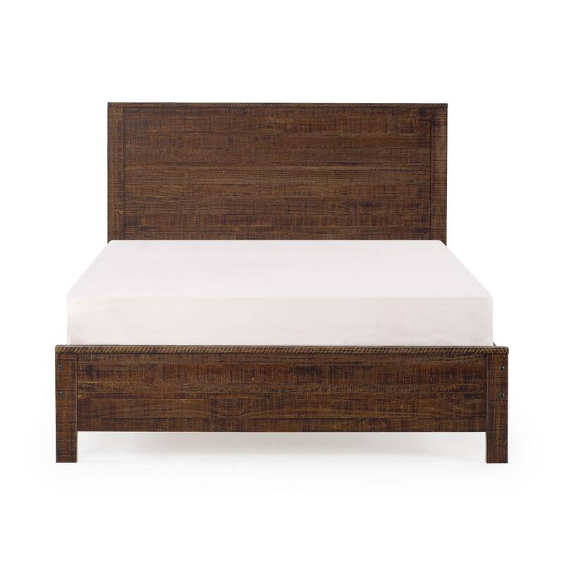 Solid Wood Bed, Modern Rustic Wooden Twin Size Bed Frames Box Spring Needed