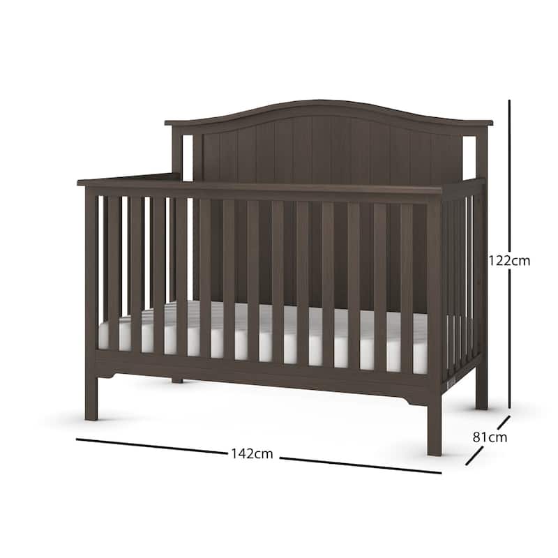 Forever Eclectic Hampton Arch Top 4-in-1 Convertible Crib