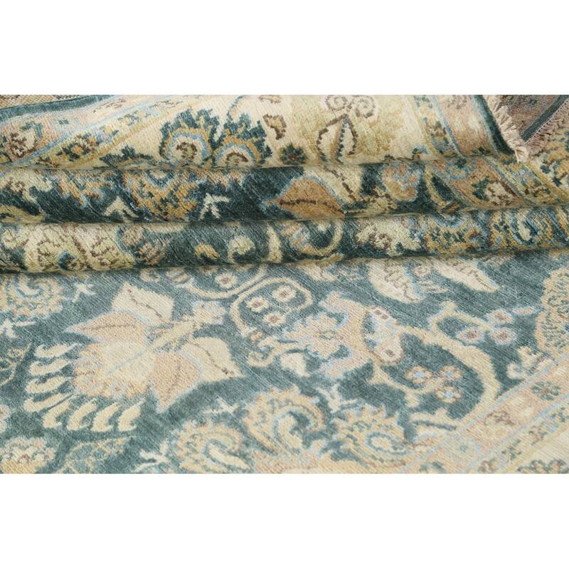Vegetable Dye Traditional Floral Ziegler Wool Area Rug Hand-knotted - 6'7" x 9'0"