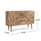 preview thumbnail 6 of 5, Latimer Mid-Century Modern Handcrafted Mango Wood 3 Drawer Sideboard with 2 Doors by Christopher Knight Home