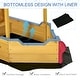 preview thumbnail 6 of 7, Outsunny Pirate Ship Kids Sandbox with Cover, Outdoor Wooden Sandbox Boat Toy for Backyard, Ages 3-8 Years Old - N/A