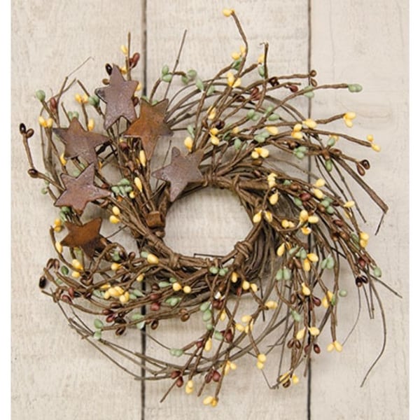 10" Coffee Bean Pip & Twig Wreath