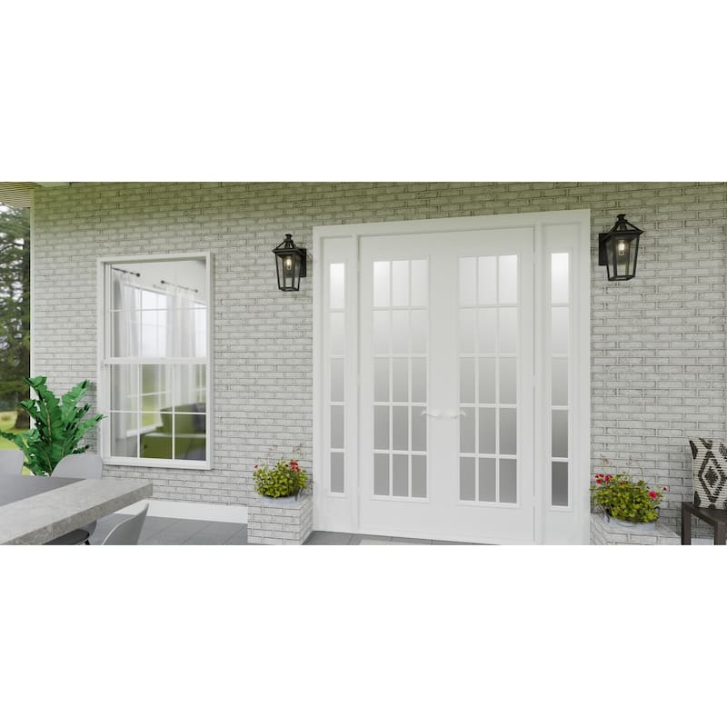 Boulevard 1-Light Matte Black Outdoor Wall Lantern