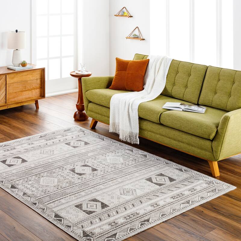 Artistic Weavers Basel Oriental Area Rug - 6' 5" x 9' - Cream/Taupe