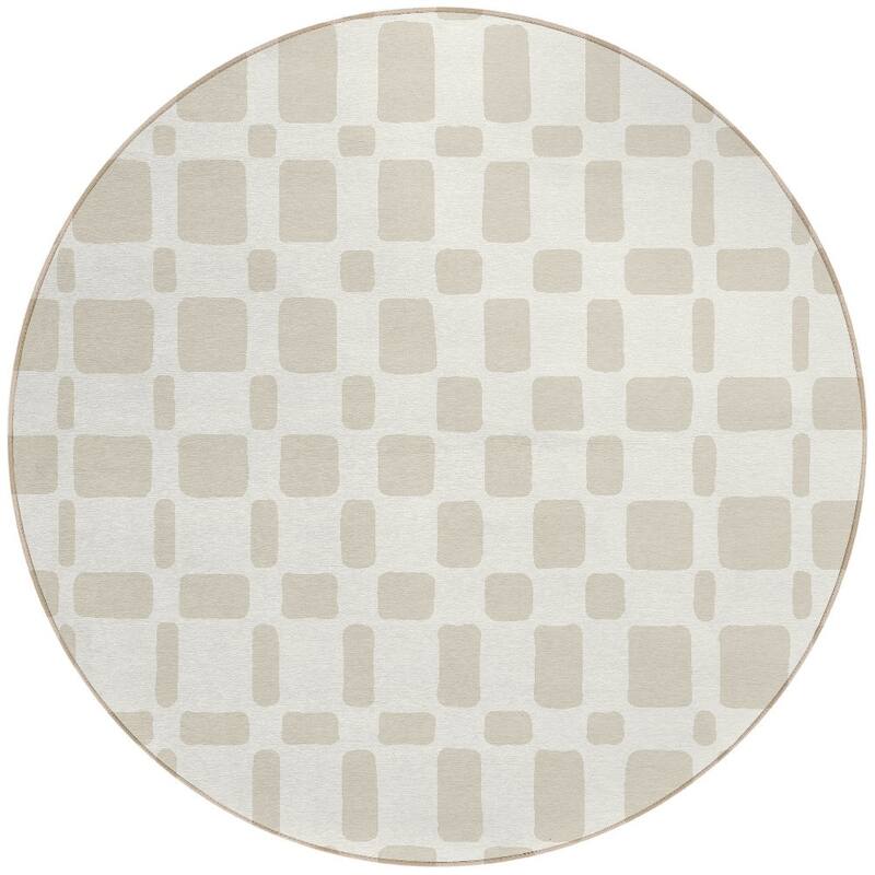 HomeRoots Geometric Transitional Rectangle Outdoor Rug