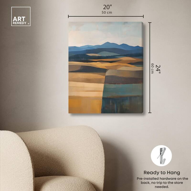Clash of Shades Canvas by Art Remedy, Gallery Wrapped