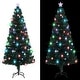 preview thumbnail 15 of 17, vidaXL Artificial Christmas Tree with Stand/LED 5/6/7/8 ft Fiber Optic 6 Foot