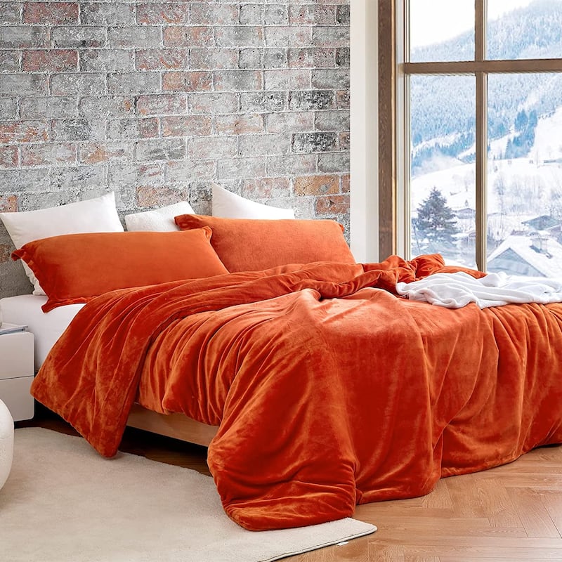 The Original Plush - Coma Inducer® Oversized Comforter Set - Harvest Rust - Oversized Queen