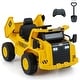 preview thumbnail 1 of 8, Costway Kids Ride on Dump Truck with 2.4G Remote Control Working - See Details Yellow - See Details