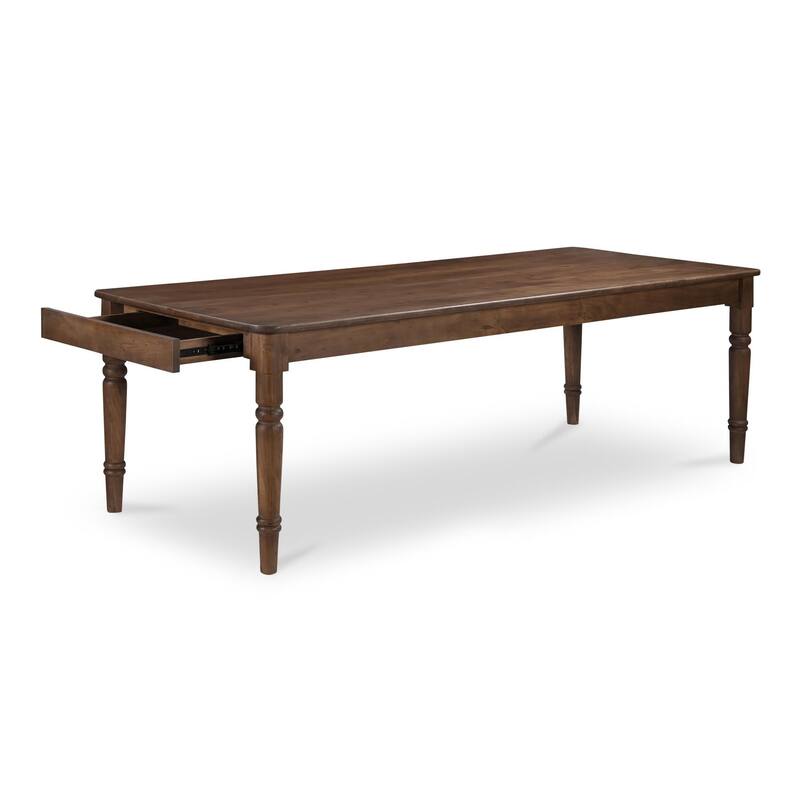 NADAAL STUDIOS Cove, Rectangular Dining Table With Drawers - 97.5"W x40.5"D x30"H