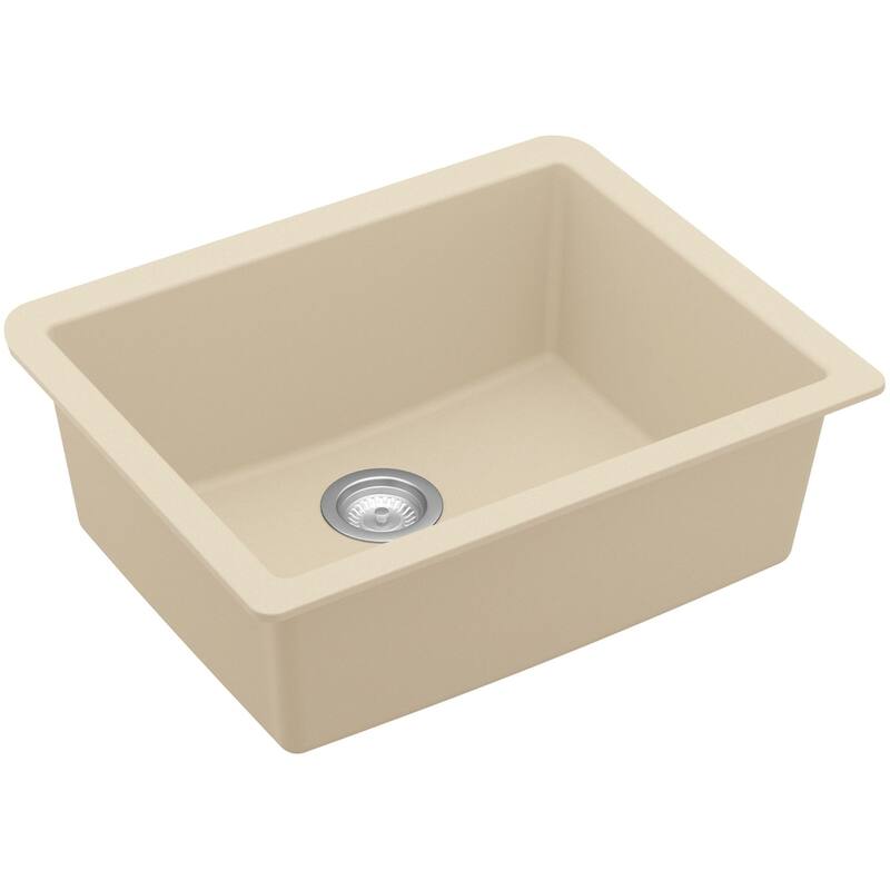 Karran USA QU-820 Quartz QU 24-3/8" Undermount Single Basin Quartz - Bisque