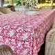 preview thumbnail 5 of 10, Red and White Christmas Tablecloth- Rectangular Carmen