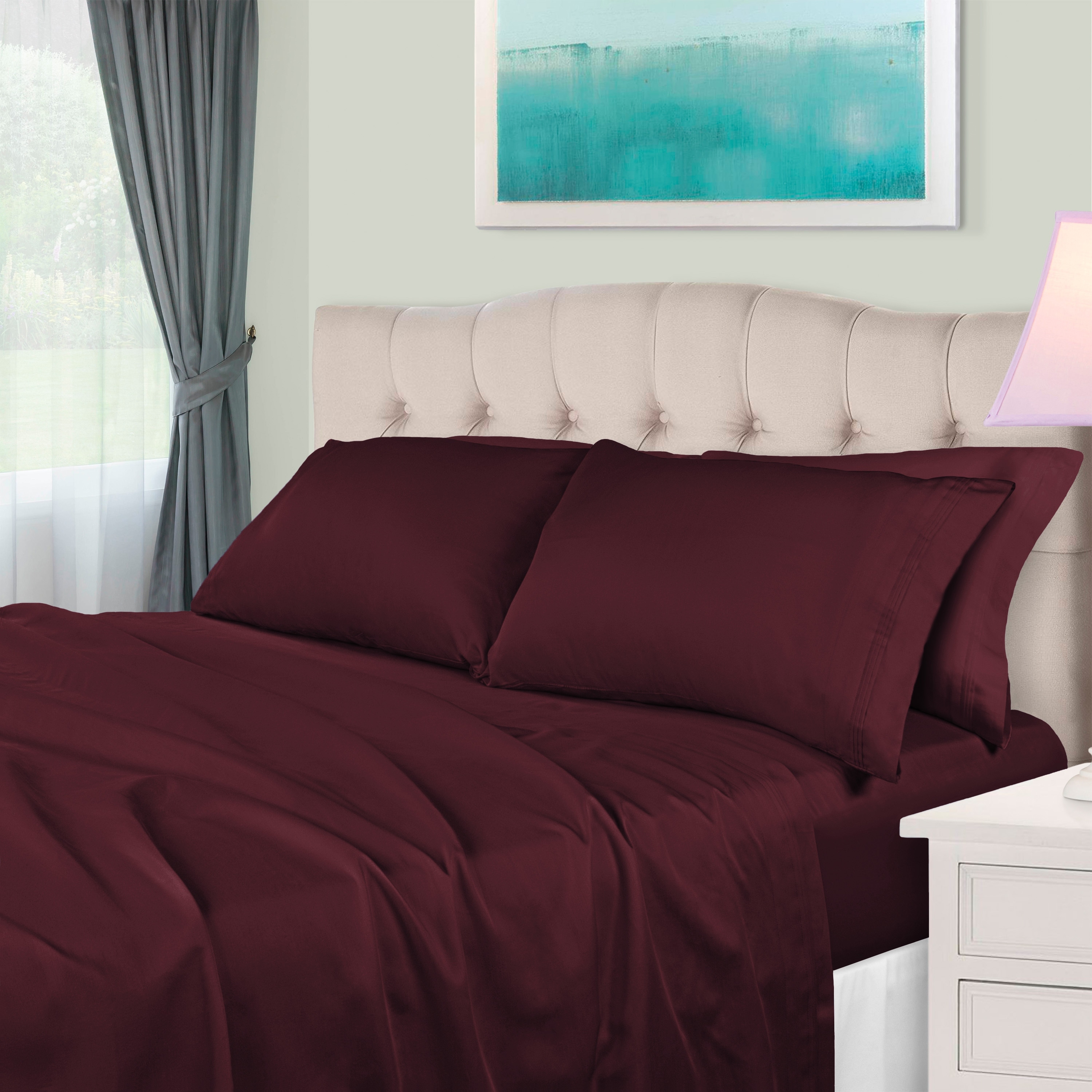 Details about   Glorious Sheet Collection Egyptian Cotton Select Item & UK Sizes Purple Solid 