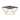 Best Master Furniture Smoked Glass and Goldtone Stainless Steel Square Coffee Table