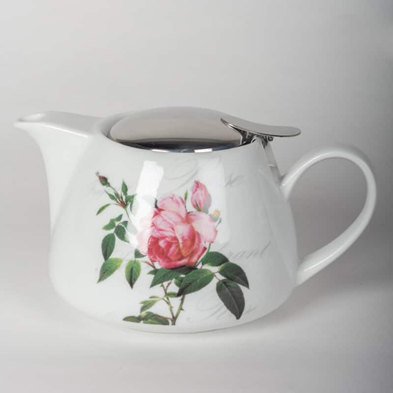 Pink Rose With Stainless Steel Filter Teapot Bed Bath & Beyond 40311570