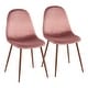 preview thumbnail 9 of 81, Pebble Mid-Century Modern Upholstered Accent / Dining Chair (Set of 2)