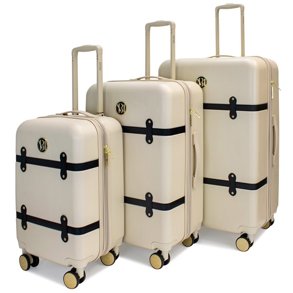 BADGLEY MISCHKA Grace 3 Piece Expandable Retro Luggage Set. Opens flyout.
