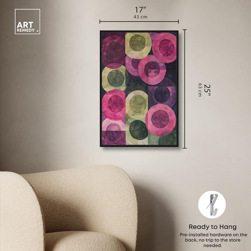 Orbital Pattern Canvas by Art Remedy