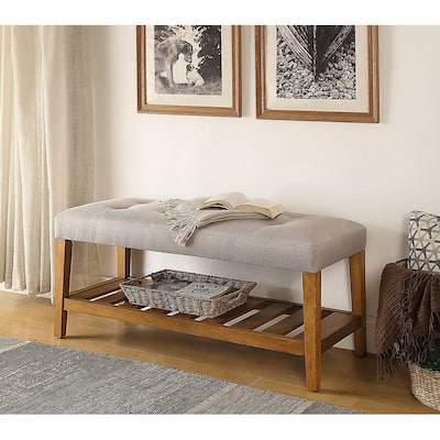 Kahan Kahan Tufted Padded Seat Bench
