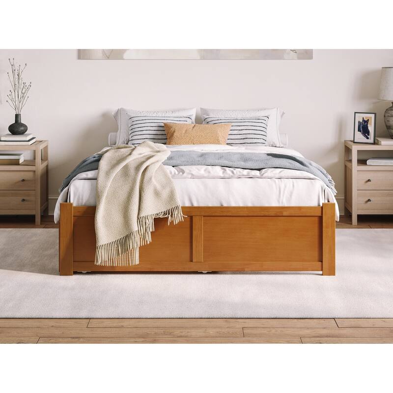 Concord Bed with Footboard and Twin Extra Long Trundle
