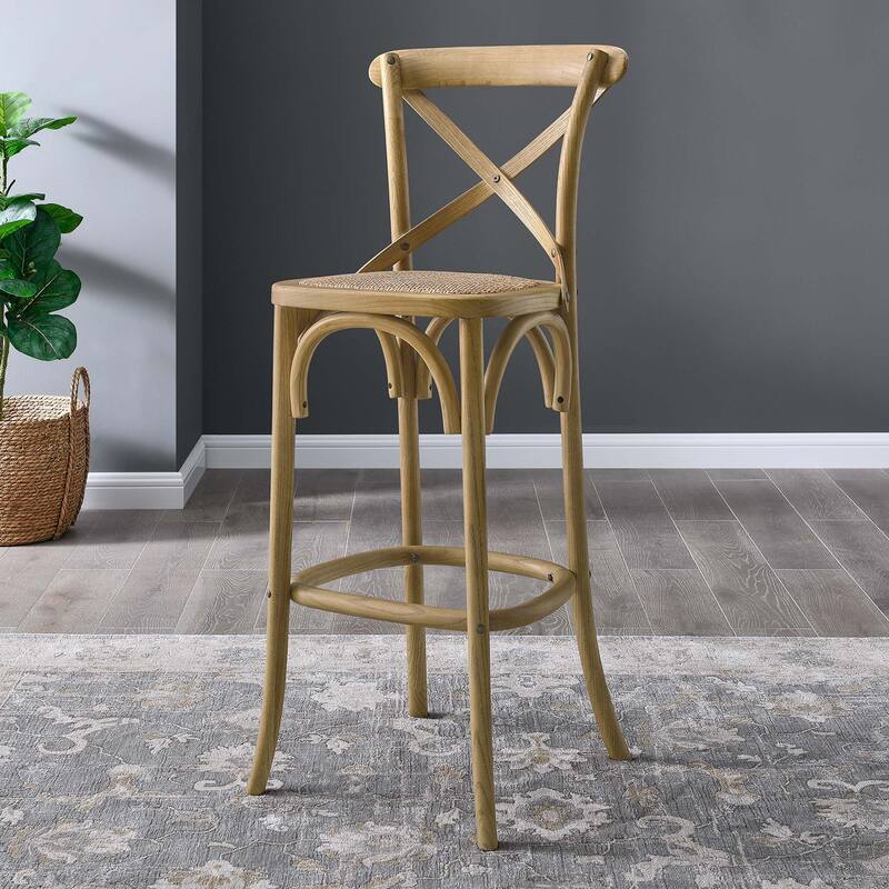 Gear Bar Stool in Natural - Natural - Bar Height - 29-32 in. - Single
