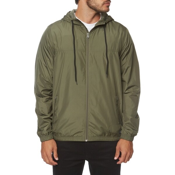 olive green anorak jacket men's